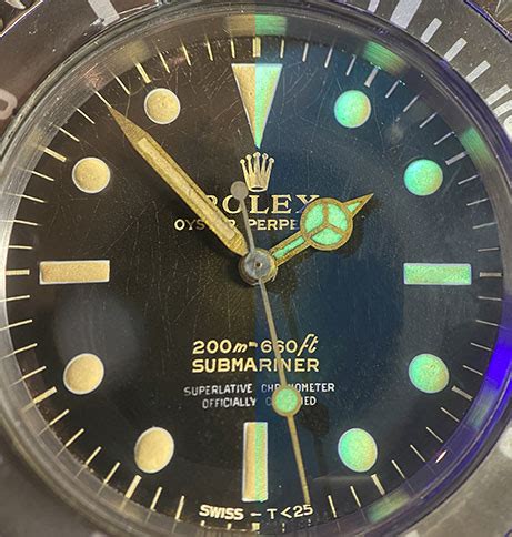 rolex tritium zeiger|vintage rolex raised lume.